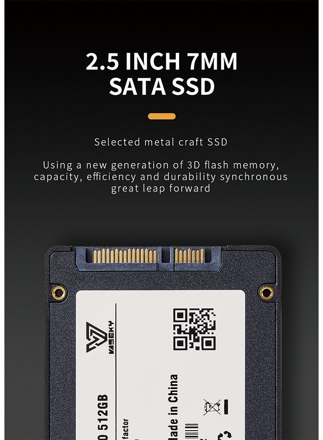 Vaseky 4TB SSD - Universal 2.5-Inch SATA3 Solid State Drive for Laptops and Desktops