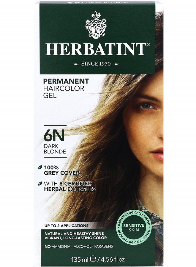 Herbatint , Hair Color Dark Blond 6N, 4.56 Ounce - Image 1