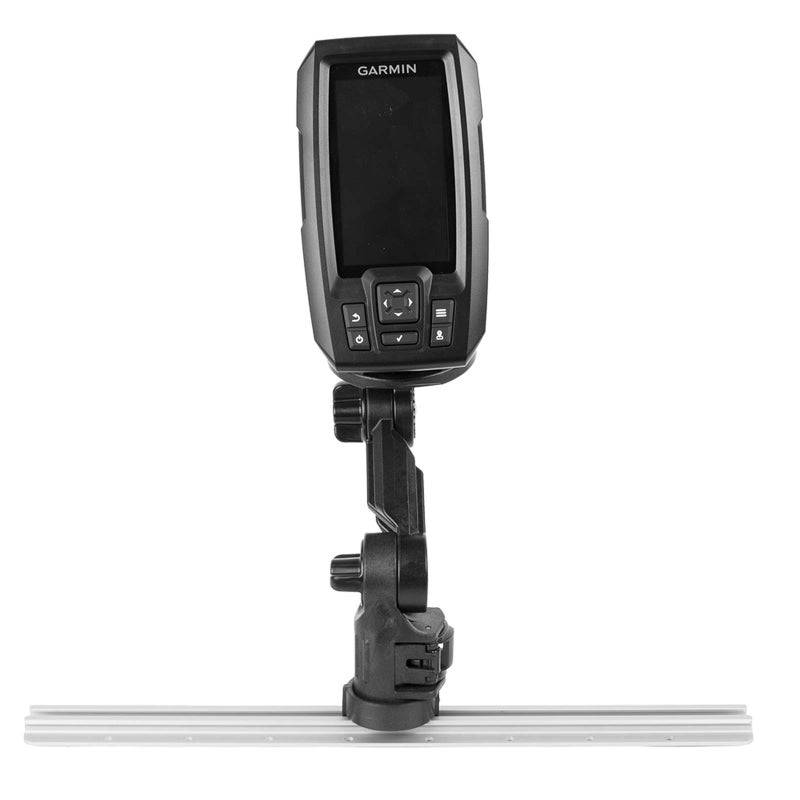 YakAttack Round Base Fish Finder Mount | Kayak Track Mount | Fits Garmin Striker 4 & Raymarine Dragonfly 7 Pro | Secure Kayak Rail Mount | Works with GearTrac & MightyMount | Hardware Included - Image 4