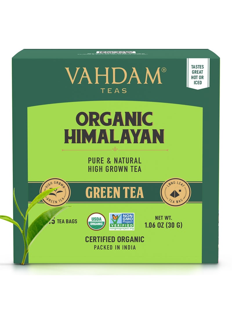 Vahdam Green Tea From Himalayas 15 Teabags (30g) - Image 2