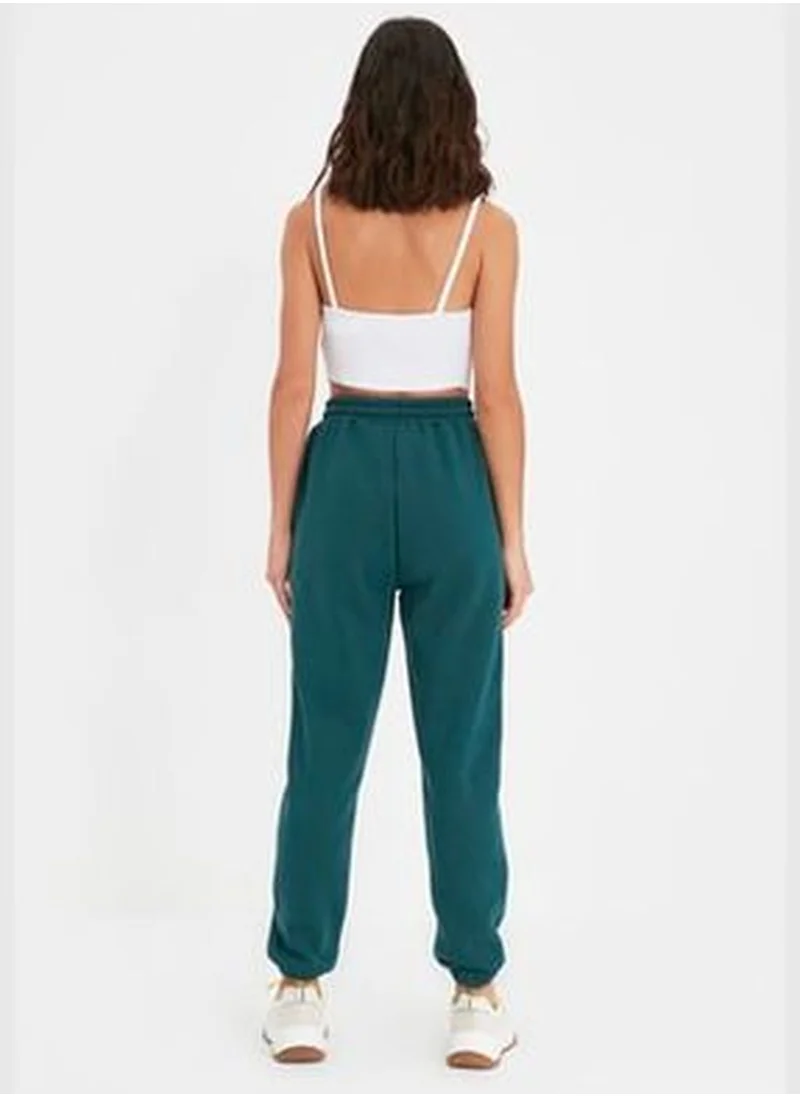 trendyol Petrol Thick Fleece Inside Basic Knitted Sweatpants TWOAW22EA0468