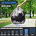 Reli. Reli SuperValue 65 Gallon Trash Bags 120 Count Made in USA Heavy Duty Bulk Black MultiUse Garbage Bags - Image 4