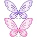 Sumind 2 Pcs Butterfly Fairy Wings Butterfly Wing Dress up Halloween Party Costume Accessory Angel Costume for KidsLight Purple Pink - Image 2