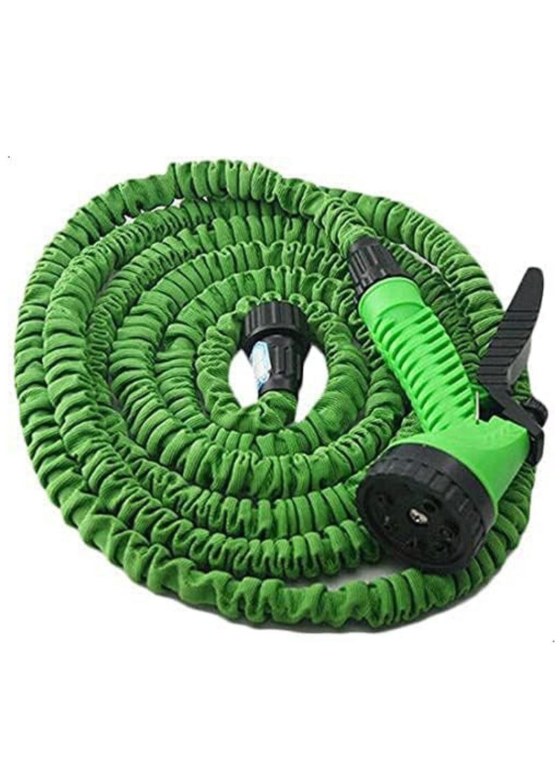 Generic Water Hose With Water Pump Nozzle Green 45meter  - Image 2