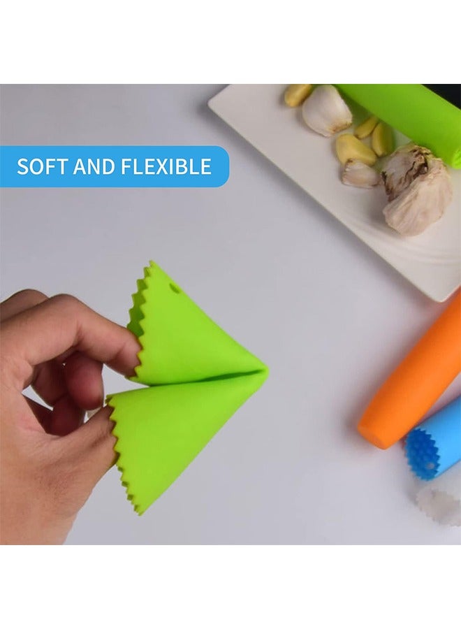 HS 3PCS Silicone Garlic Peeler, Garlic Skin Remover, Garlic Peeling Tube Roller, Easy Quick To Peeled Garlic Cloves With Best Silicone Tube Roller Garlic Peeling Kitchen Tool - Image 4