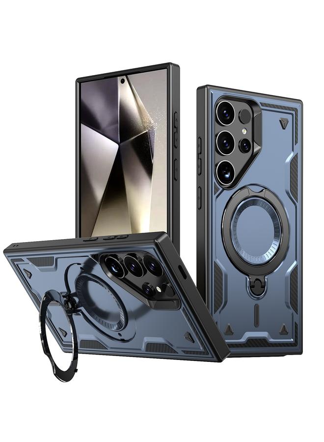 اس-توب جراب لهاتف Samsung Galaxy S23 Ultra 5G PC Hybrid TPU Armor MagSafe Ring Holder جراب هاتف - Image 1