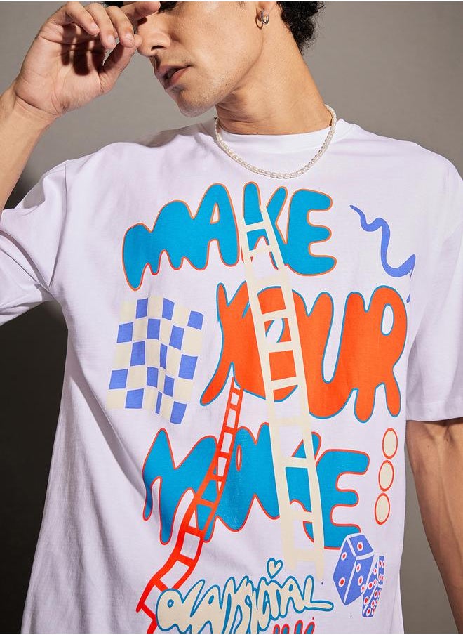 Mascln Sassafras - Make Your Move Graphic Oversized T-Shirt by Styli - Image 1