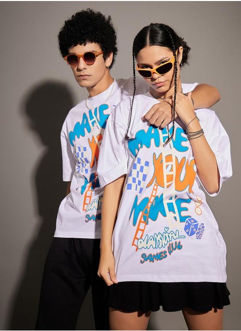 Make Your Move Graphic Oversized T-Shirt by Styli