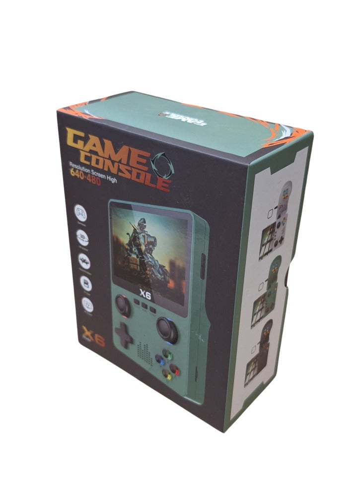 X6 Game Console, X6 Handheld Game Console, X6 Retro Game Console 15000+ Games, 3.5 Inch Screen Mini Retro Game Console, Dual 3D Joystick, Game Console X6 Supports 2 Player , Tv Output (Double - Black) - Image 4