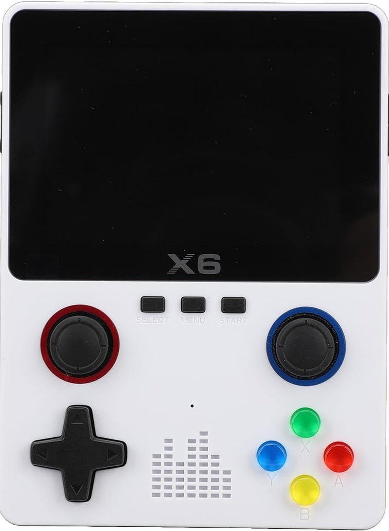 X6 Game Console, X6 Handheld Game Console, X6 Retro Game Console 15000+ Games, 3.5 Inch Screen Mini Retro Game Console, Dual 3D Joystick, Game Console X6 Supports 2 Player , Tv Output (Double - Black) - Image 1