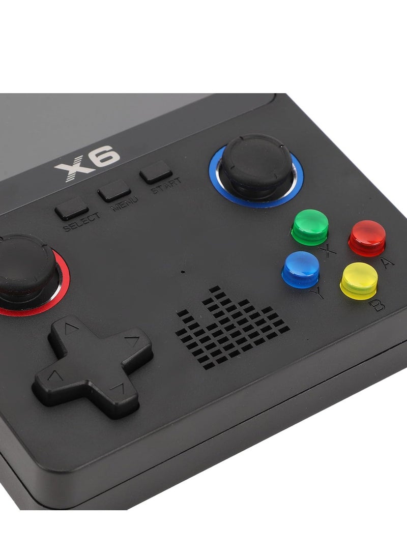 X6 Game Console, X6 Handheld Game Console, X6 Retro Game Console 15000+ Games, 3.5 Inch Screen Mini Retro Game Console, Dual 3D Joystick, Game Console X6 Supports 2 Player , Tv Output (Double - Black) - Image 5