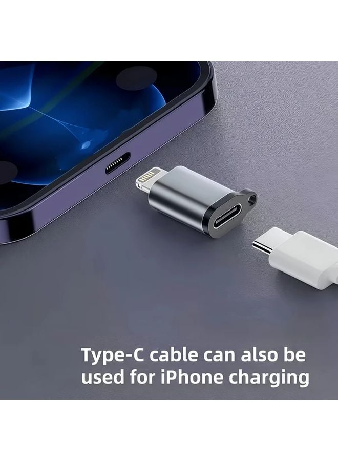 OTG Adapter USB C To Lightning With Lanyard Plug And Play Stable Charging Data Transfer - Image 5