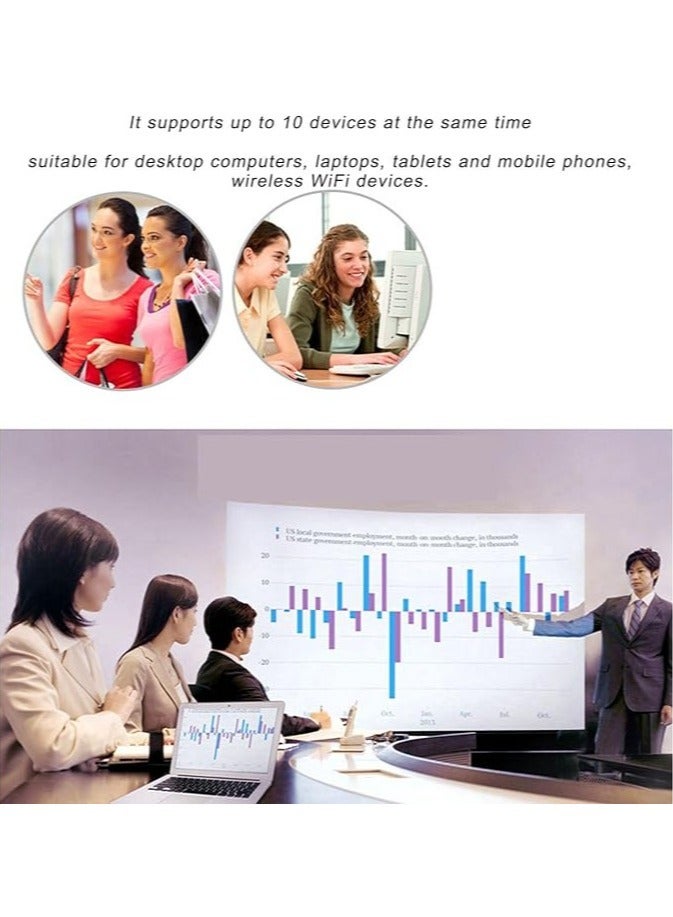 عام موجه الواي فاي المحمولة بتقنية الجيل الرابع LTE مع دعم لـ 10 أجهزة، يتضمن موزع واي فاي محمول مع فتحة لبطاقة SIM، وبطارية سعتها 2100mAh، وواي فاي عالي السرعة بسرعة 150 ميجابت في الثانية. - Image 4