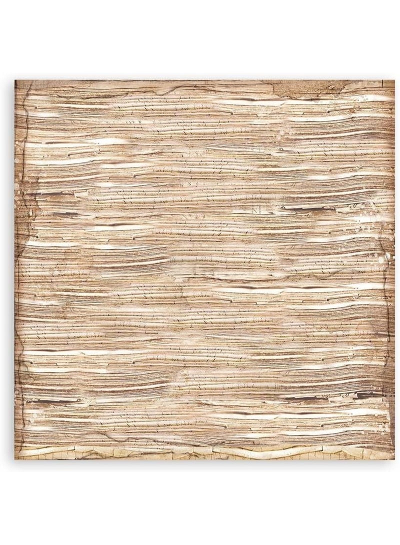 STAMPERIA Mini Scrapbooking Pad-Backgrounds Vintage Libary, Multicoloured, 8 x 8 inches - Image 4