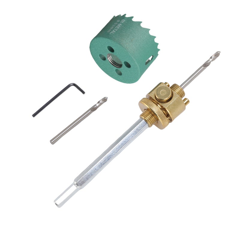 Hole Saw Opener Arbor Kit Alloy Steel Quick Release Ceiling Hole Opener Tool and Arbor for Ceiling Quick Detach Rod+53mm Opener - Image 2