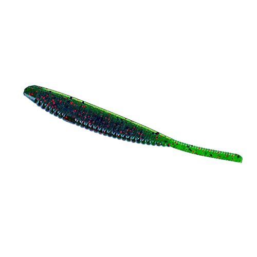 Yamamoto 68L-10-208 Shad Shaped Worm, 4-Inch, Watermelon/Black/Red - Image 4