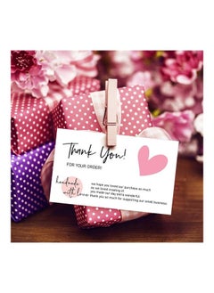 Y&D 30-Piece Handmade Thank You Card For Supporting Business Package Decoration With Love Charitable  - Image 2