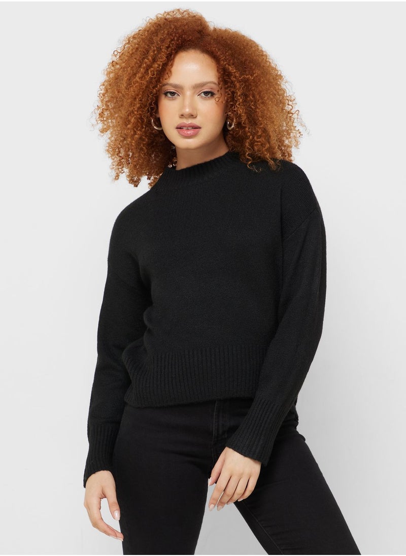 Jacqueline de Yong - Crew Neck Knitted Sweater - Image 1