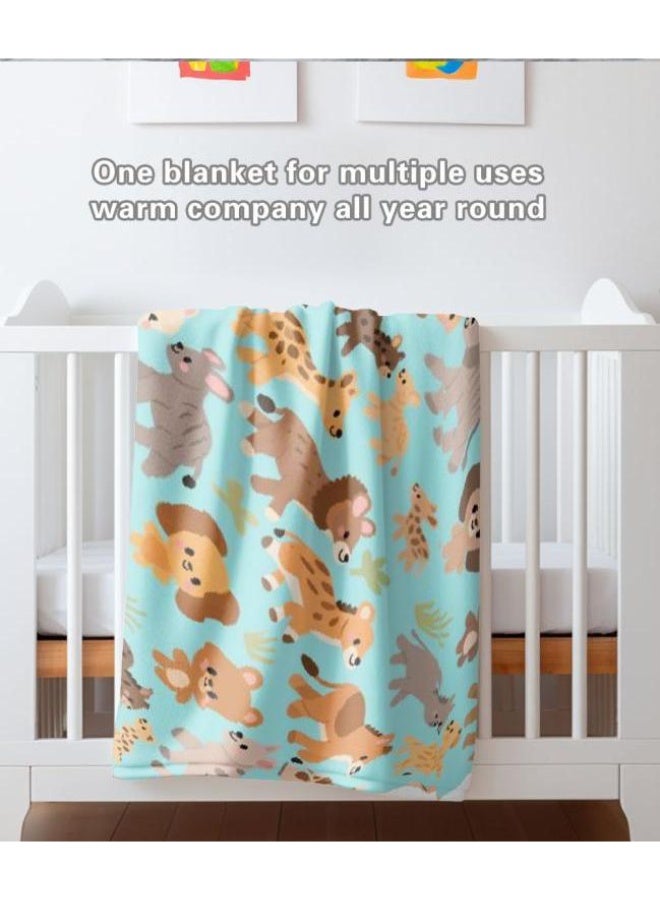 general Baby and children's cartoon flannel thin blanket (warm and comfortable, suitable for sleep, game use) 70cm*100cm - Image 3
