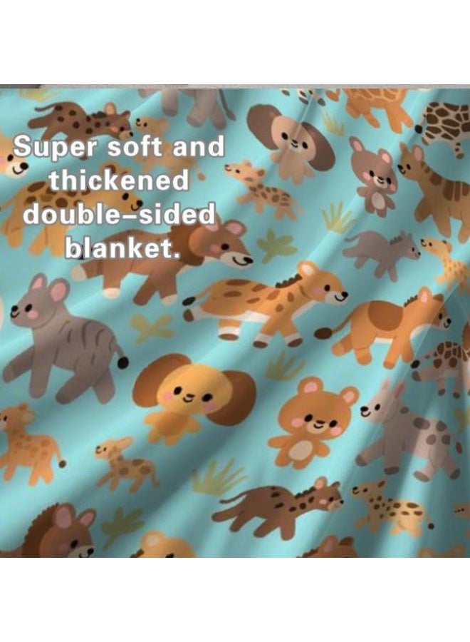 general Baby and children's cartoon flannel thin blanket (warm and comfortable, suitable for sleep, game use) 70cm*100cm - Image 1