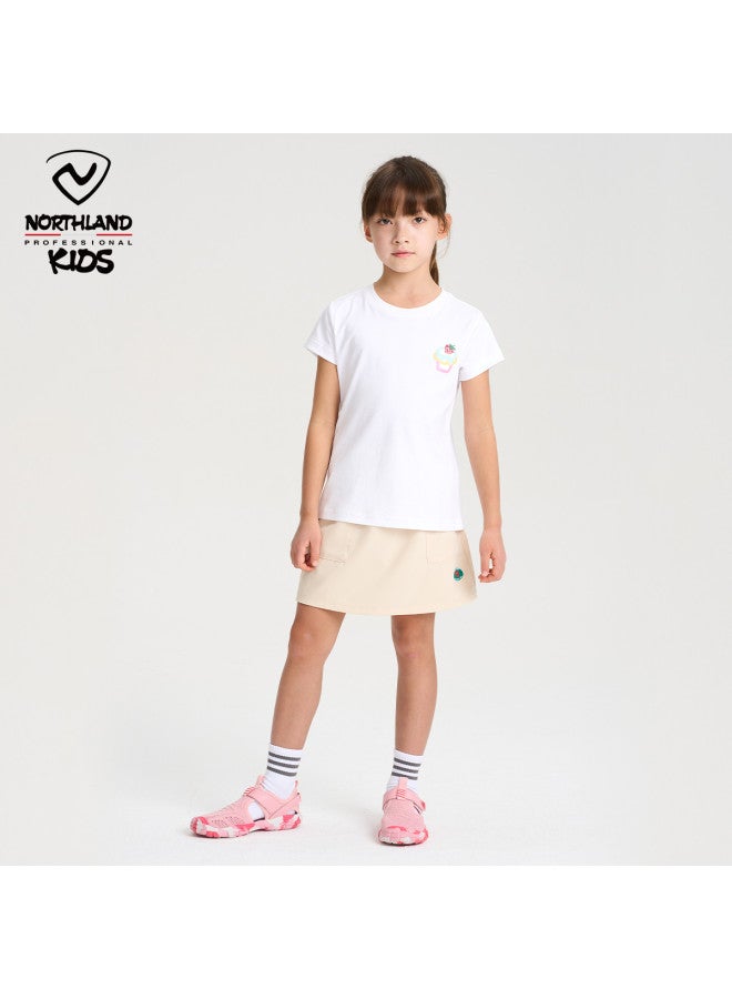 NorthLand Kids' Pure Cotton Short Sleeve T-shirt Girls' Sport Casual Top - Image 5