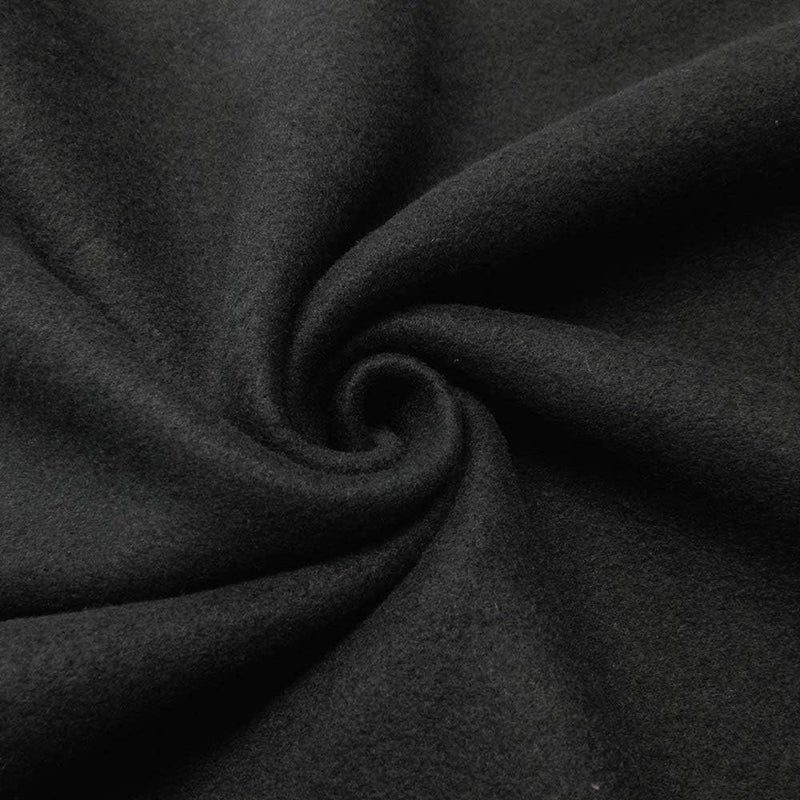 Barcelonetta | Fleece Fabric | Blanket Fabric | 72"X60" | Polar Fleece | Soft, Plush, Anti-Pill | Poncho, Pillow Cover, PJ Pants, Cushion, Liners, Eye Mask (Black, 2 Yards) - Image 1