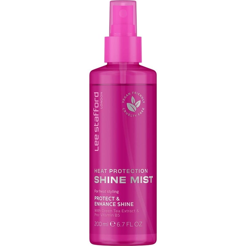 Lee Stafford Heat Protectant Hair Spray | Styling Collection - Best Thermal Defense Shine Mist for Daily Use, Frizz Control with Protection, Flat Iron & Blow Dry Safe, Hydrating, 6.7 Fl Oz - Image 1