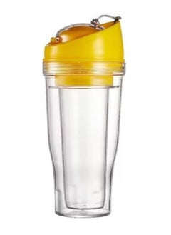 MahMir A portable cereal cup with no spoon, no bowl, it's cereal on the go ( Yellow )  - Image 1