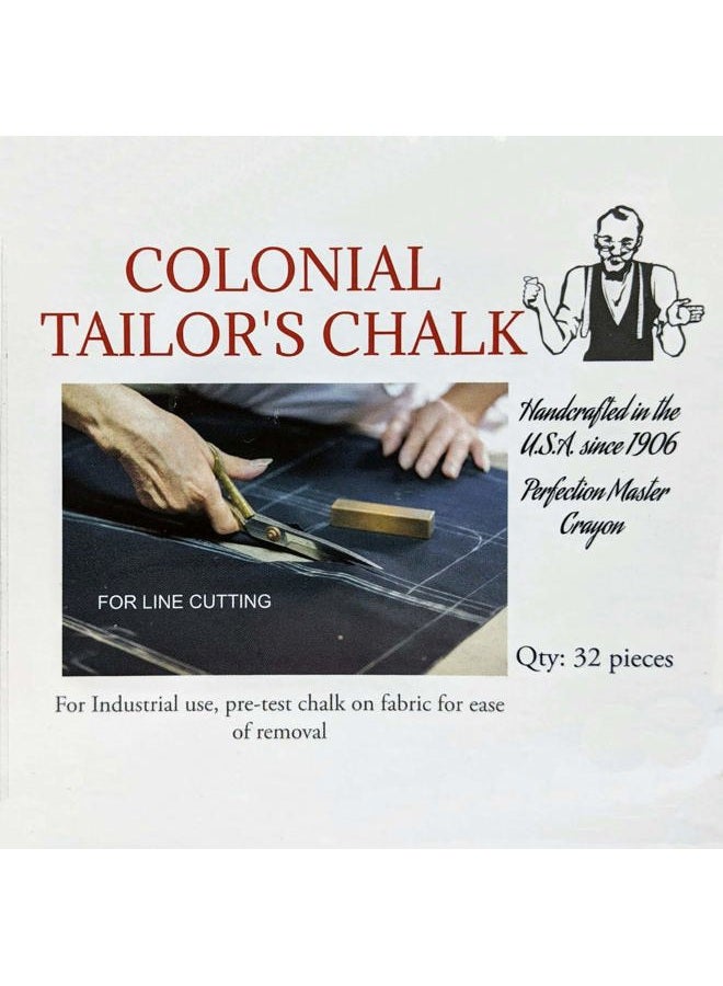 Colonial طباشير خياط شمع/قلم خياط (32 طباشير) (أصفر) - Image 2