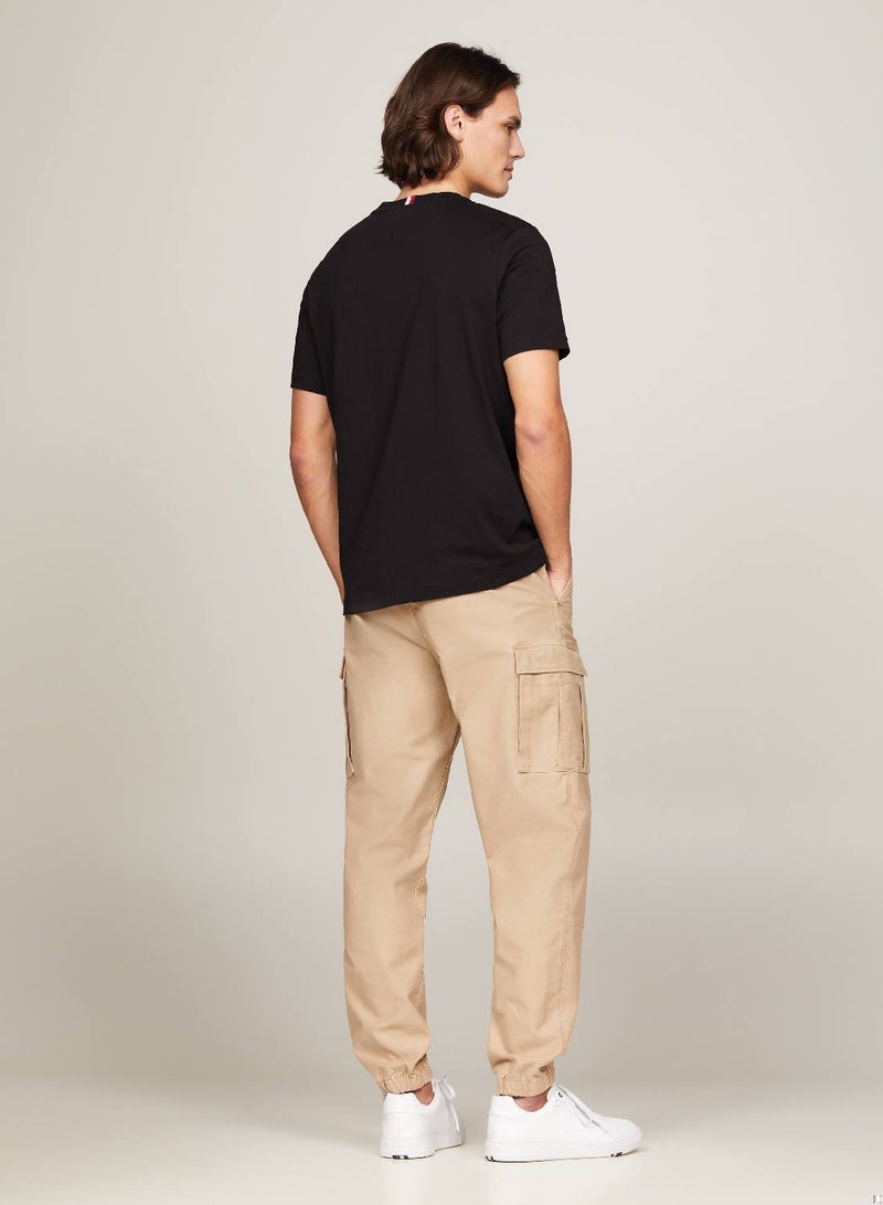 تومي هيلفيغر تيشيرت مزين بالشعار - Image 1