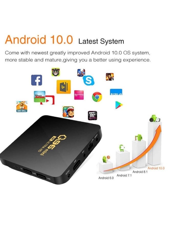 X96 Mini Android 10.0 TV Box – Amlogic S905W Quad Core, 8GB RAM 128GB ROM, 4K Ultra HD, 3D & HDR Support, H.265 Decoding, 2.4G WiFi, 100M Ethernet, Smart Media Player - Image 4