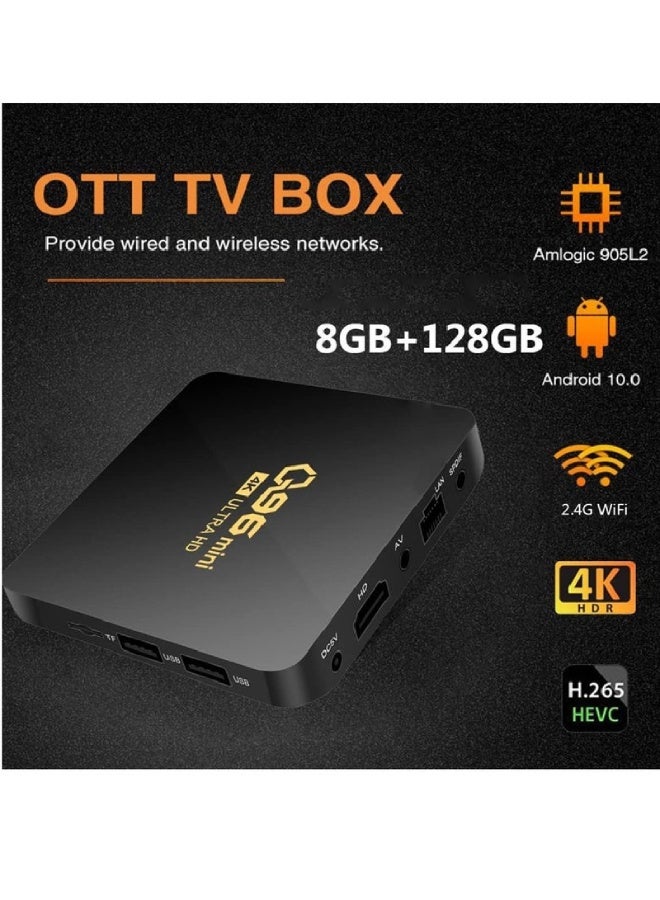 X96 Mini Android 10.0 TV Box – Amlogic S905W Quad Core, 8GB RAM 128GB ROM, 4K Ultra HD, 3D & HDR Support, H.265 Decoding, 2.4G WiFi, 100M Ethernet, Smart Media Player - Image 3