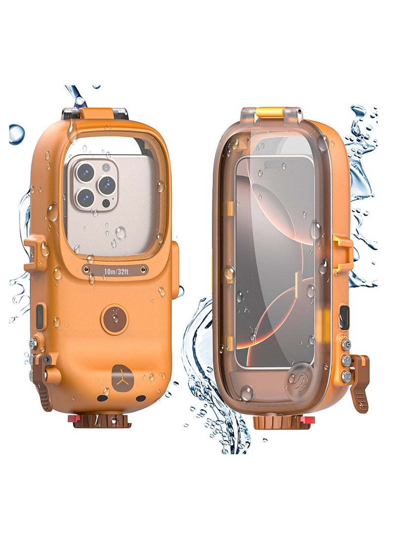 MOCOM Universal Underwater Diving Phone Case with Bluetooth – IPX8 15M/49FT Waterproof Housing for Samsung & Android Devices – Redpepper HD Lens, Sensitive Buttons, External Accessory Mounts – Pressure-Resistant & Scratch-Proof - Image 1