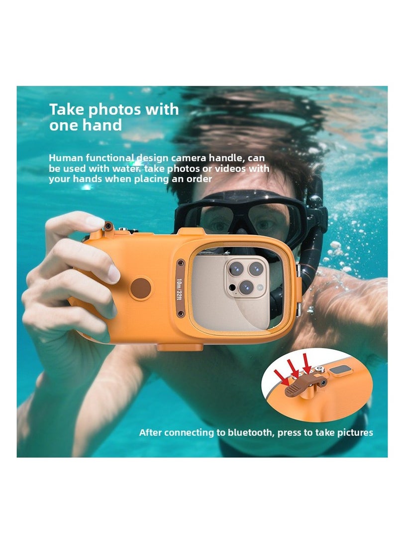 MOCOM Universal Underwater Diving Phone Case with Bluetooth – IPX8 15M/49FT Waterproof Housing for Samsung & Android Devices – Redpepper HD Lens, Sensitive Buttons, External Accessory Mounts – Pressure-Resistant & Scratch-Proof - Image 2