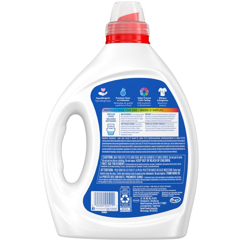 Persil Free & Sensitive Liquid Laundry Detergent, Unscented and Hypoallergenic for Sensitive Skin, Ultra Concentrated, 82.5 fl oz, 110 Loads - Image 2