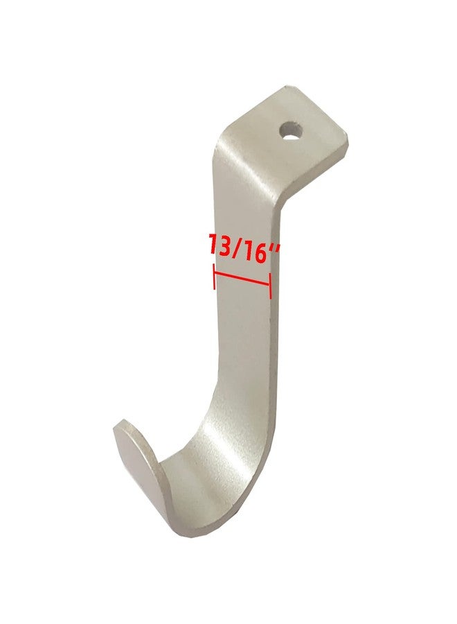 Kowibcl Curtain Rod Brackets for Ceiling-Mounted, Drapery Rod Holder for 1" Diameter Rod, Set of 3,Silver - Image 3