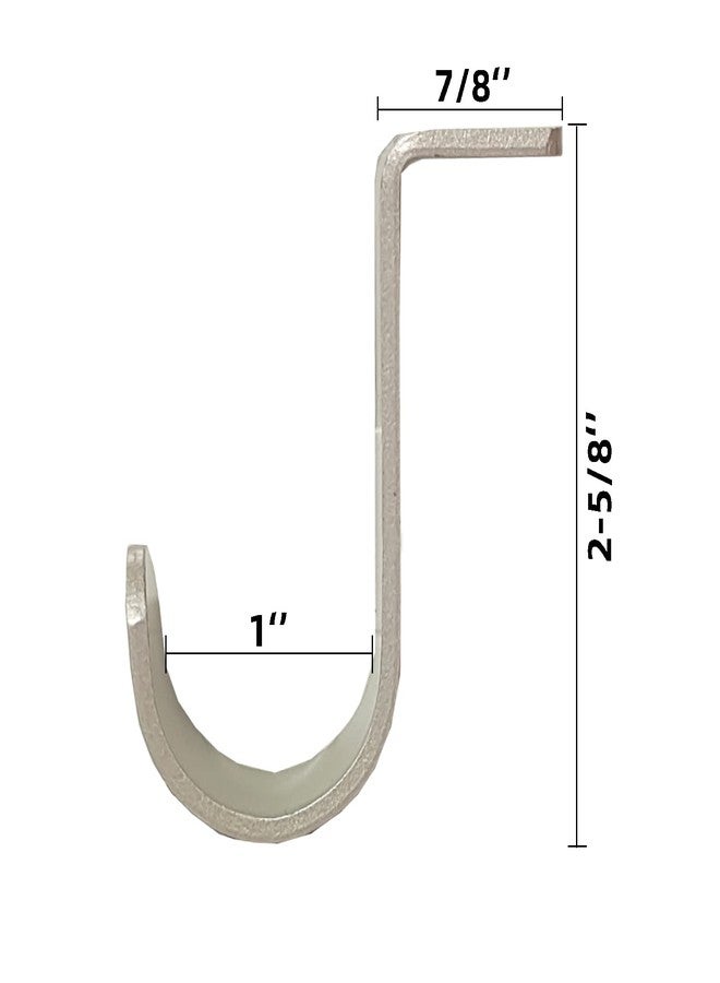 Kowibcl Curtain Rod Brackets for Ceiling-Mounted, Drapery Rod Holder for 1" Diameter Rod, Set of 3,Silver - Image 2