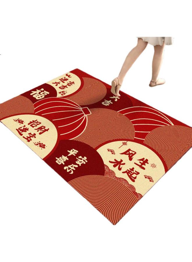 Moon Time Mengting Red Festive Entrance Door Mat, Entryway Foot Mat, Non-Slip Mat, 60*90Cm - Image 3