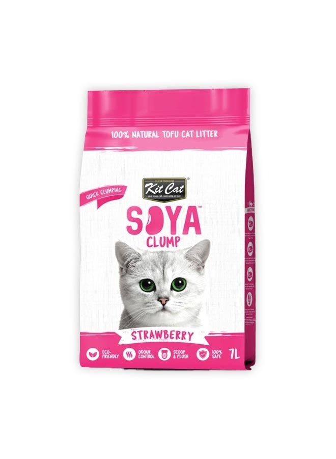 Kit Cat كت كات صويا كلومب بالفراولة - 7 لتر - Image 1