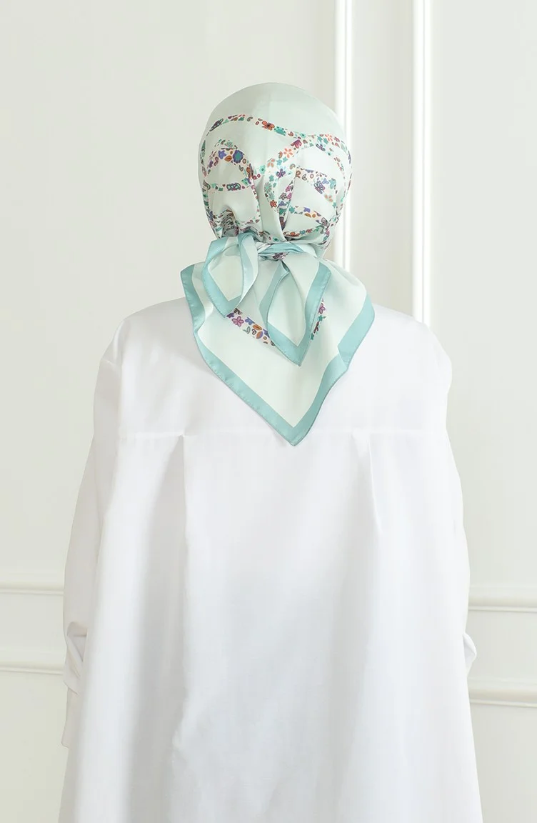 سيفا ميرفي Karaca Rayon Scarf 81051-12 Water Green Mint Green