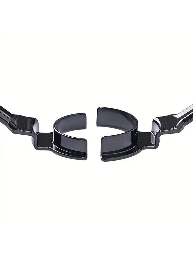 Single Head T Shaped Lip Press Plate Opener Long Handle Ergonomic Dental Care Black - Image 3