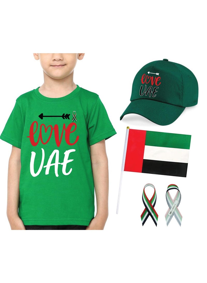 Kids Uae National Day T-shirt For Kids With Combo Set - Image 1