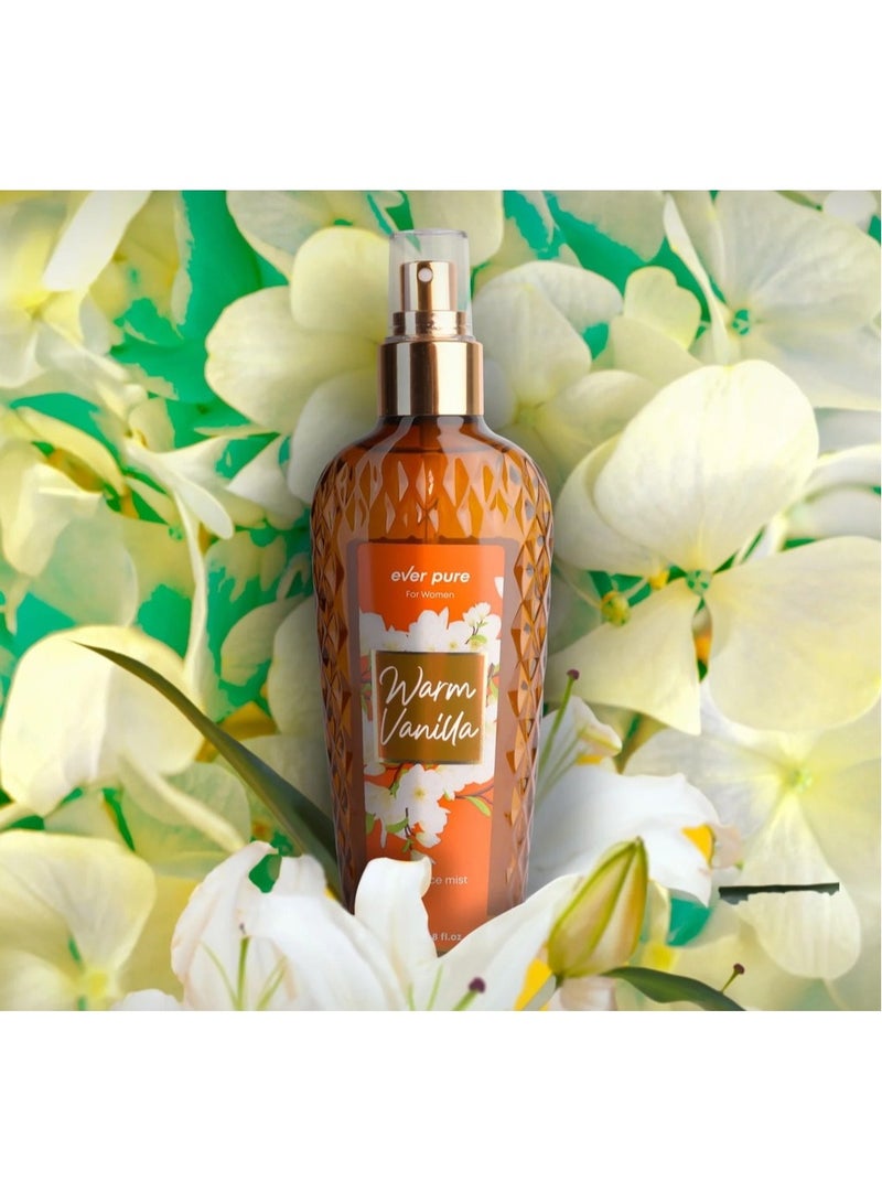 ever pure Fragrance Mist for Women Warm Vanilla 236 ml - Image 2