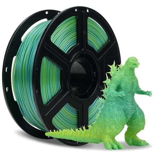 FLASHFORGE Chameleon Gradient Rapid PLA Filament Yellow & Green, High Speed PLA Filament 1.75mm Max 500mm/s Fast Printing, Displays Shimmering Effects from Various Angles and Light - Image 1