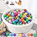 STARBOLO Soft Plastic Ball Pit Balls  22inches Bright 10 Colors Phthalate Free BPA Free Crush Proof Plastic Toy Ball for Ball Pit Birthday Party Games Pool Photo Booth Props100pcs - Image 3
