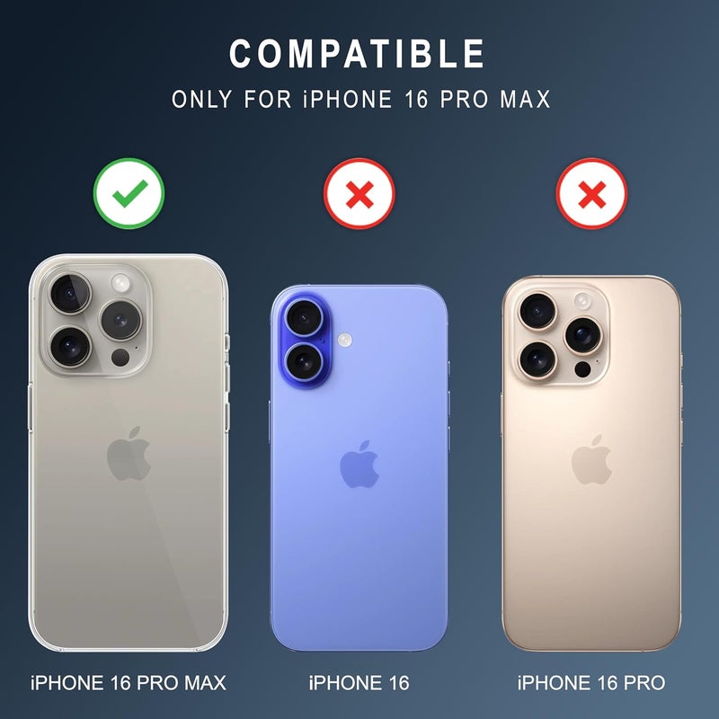 Cedo iPhone 16 Pro Max (6.9 inch) Clear Case | Soft Flexible Slim-Fit | Full Body 360 Protection Shock Proof TPU Back Cover (Transparent) - Image 2