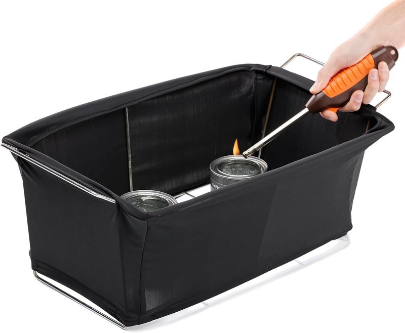 Chefmaster 4-Pack Chafer Wind Guard Cover for Chafing Dish - Flame Retardant Fabric Screen for Food Warmers - Chafing Dish Wind Guard - Breeze Protection & Heat Retention for Catering, Parties, Buffets - 90081 - Image 3