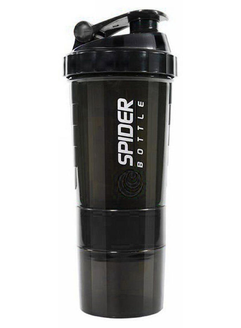 Protein Powder Shaker Bottle, 550ml Shaker Bottle with Storage, Leak Proof Protein Shaker Bottle with Storage for Whey, Vegan, Creatine, BCAA, Perfect for Pre/Post-Workout - Image 1