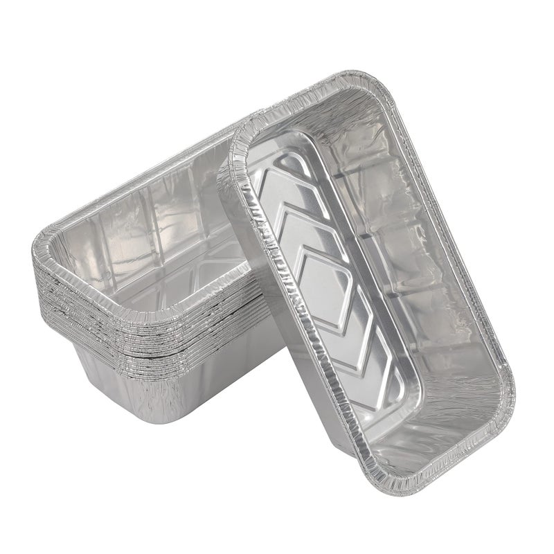 Waytiffer Loaf Pans [25 Pack] 2Lb Heavy Duty Disposable Aluminum Foil Premium Bread Tins Standard Size - 8.5" X 4.5" X 2.5" Perfect for Homemade Cakes & Breads - Image 1