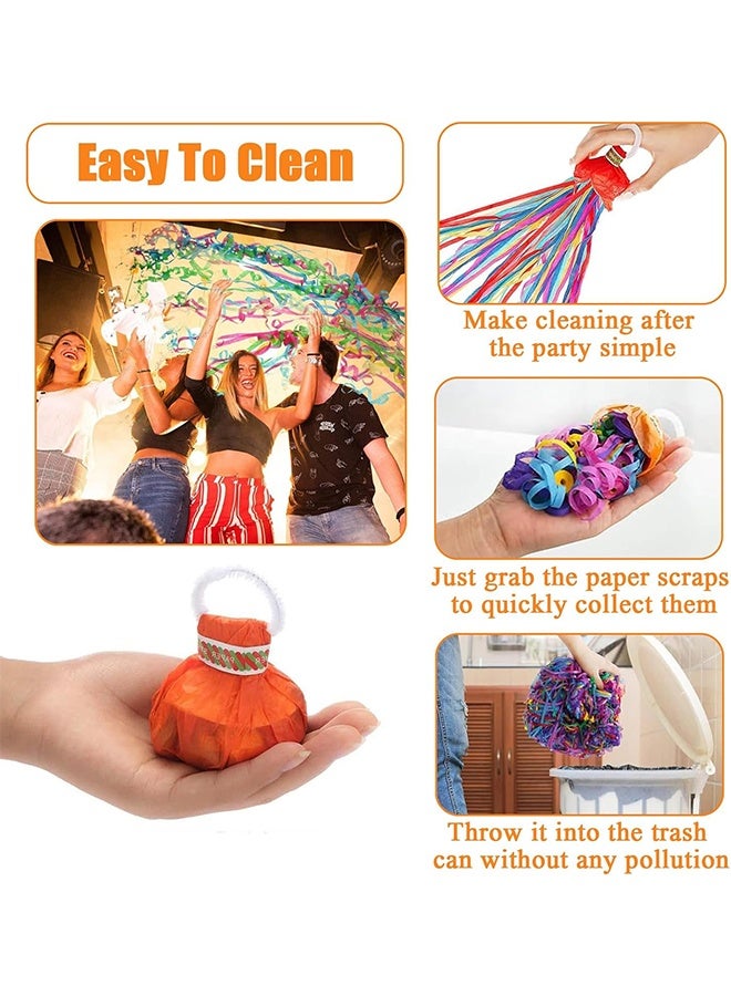 15Pcs Streamers Poppers Hand Throw Streamers with Colorful Ribbon No Mess Confetti Crackers for Wedding, Party, Graduation, Birthday, Celebration - Image 3